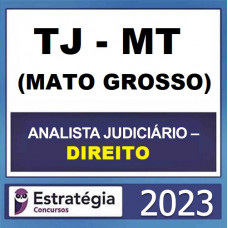 TJ MT - ANALISTA JUDICIÁRIO - ÁREA DIREITO - TJMT - ESTRATÉGIA 2023