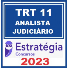 TRT 11 - ANALISTA JUDICIÁRIO - AREA JUDICIÁRIA  - TRT11 - TRT AM-RR - ESTRATÉGIA - 2023