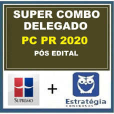COMBO PC PR - DELEGADO DA POLÍCIA CIVIL DO PARANÁ - PCPR - SUPREMO + ESTRATÉGIA - PÓS EDITAL