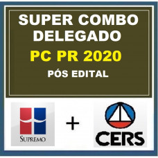 COMBO PC PR - DELEGADO DA POLÍCIA CIVIL DO PARANÁ - PCPR - SUPREMO + CERS - PÓS EDITAL