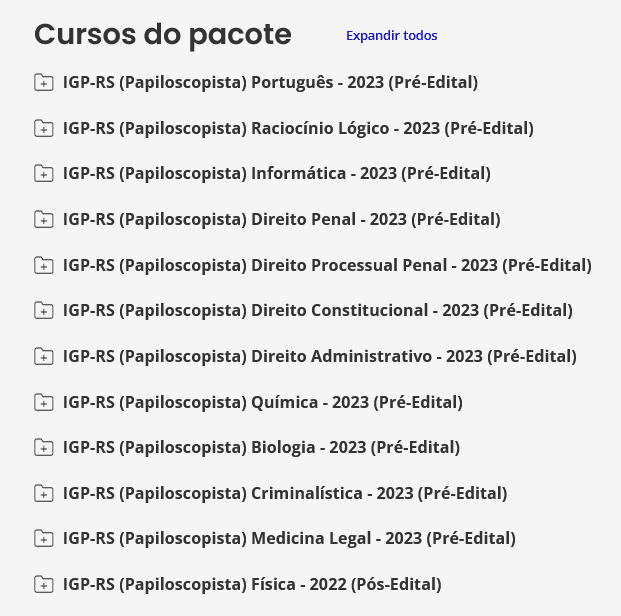 IGP RS - Papiloscopista - Prodez Concursos