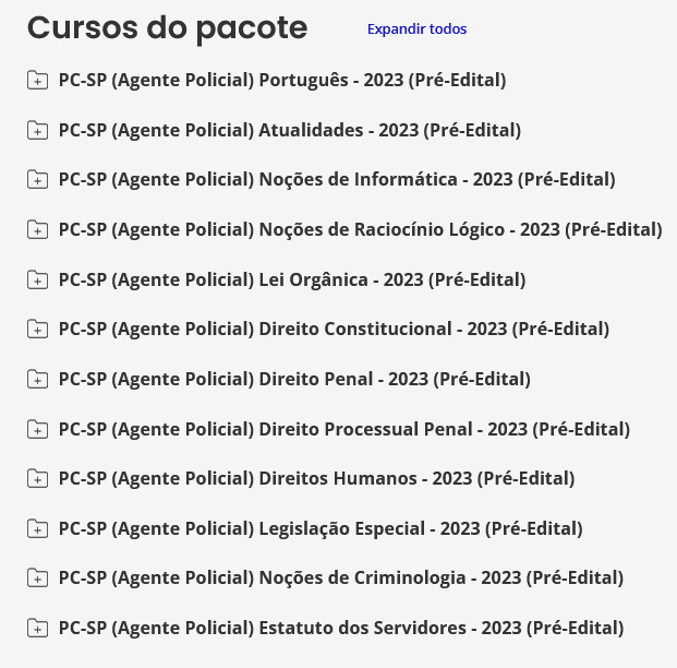 PC-SP (Investigador) – Pós Edital – ESTRATEGIA 2023 – Pacote Teórico +  Passo Estrategico – Polícia Civil de Sao Paulo PC SP - Rateio PCSP -  Concurseiro Unido - Rateios Para Concursos